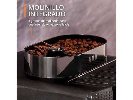 Cafetera superautomática - Krups Roma EA81K870, 1450 W, 15 bar, 1.7 L, 3 temperaturas, 2 tazas, Sistema Thermoblock, Kit de limpieza incluido, Negro – Image 8