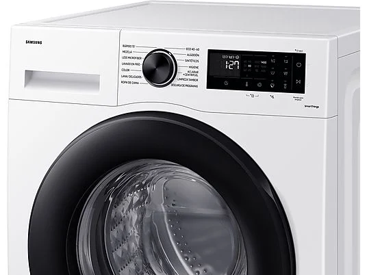 Lavadora carga frontal - Samsung WW90CGC04DAEEC, 9 kg, 1400 rpm, EcoBubble™, Función WiFi con SmartThings, Blanco – Image 8