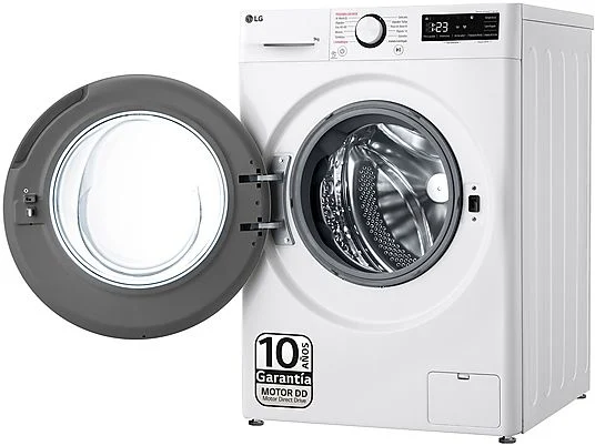 Lavadora carga frontal - LG F4WR5009A6W, Serie 500, 9kg, 1400rpm, 12 programas, AI Direct Drive™, vapor Steam™, Blanco – Image 8