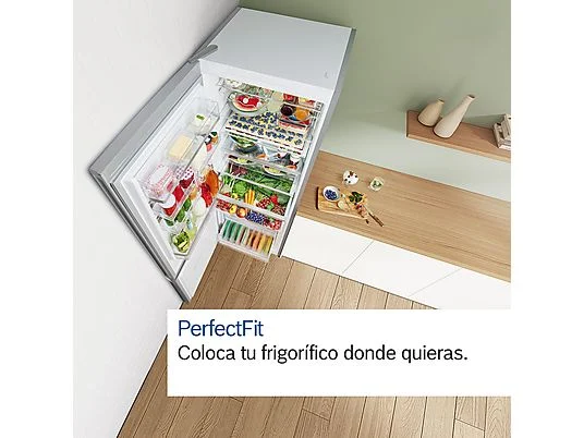 Frigorífico combi - Bosch KGN39VIEA, No frost, 203 cm, 368 l, Cajón VitaFresh, EasyAccess, Inox antihuellas – Image 3