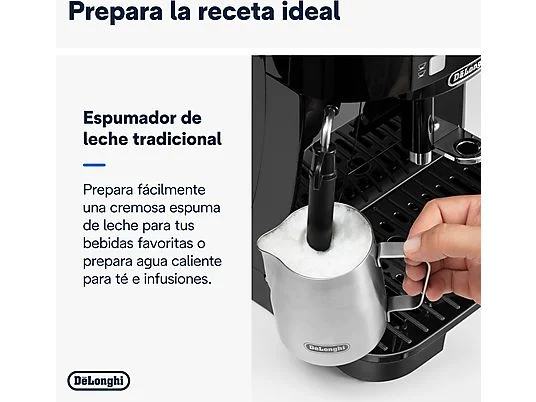Cafetera superautomática - De'Longhi Magnifica S ECAM22.113.B, Molinillo integrado, Sistema Thermoblock, Vaporizador, 1450 W, 15 bar, Negro – Image 4