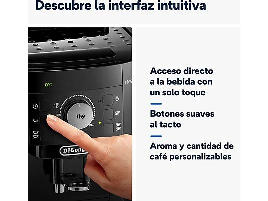 Cafetera superautomática - De'Longhi Magnifica S ECAM22.113.B, Molinillo integrado, Sistema Thermoblock, Vaporizador, 1450 W, 15 bar, Negro – Image 5