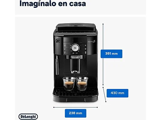 Cafetera superautomática - De'Longhi Magnifica S ECAM22.113.B, Molinillo integrado, Sistema Thermoblock, Vaporizador, 1450 W, 15 bar, Negro – Image 6