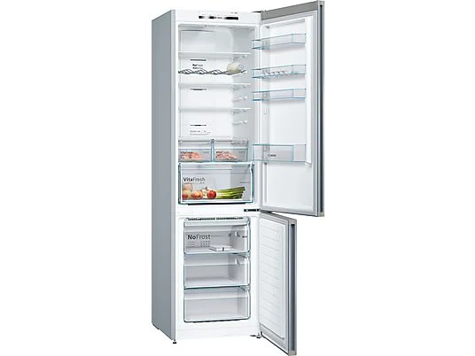 Frigorífico combi - Bosch KGN39VIEA, No frost, 203 cm, 368 l, Cajón VitaFresh, EasyAccess, Inox antihuellas – Image 2