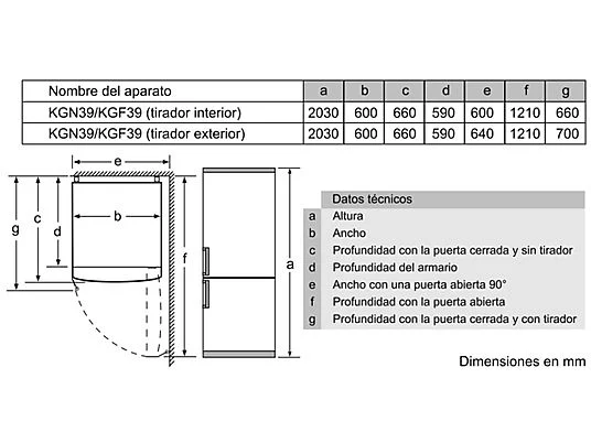 Frigorífico combi - Bosch KGN39VIEA, No frost, 203 cm, 368 l, Cajón VitaFresh, EasyAccess, Inox antihuellas – Image 8