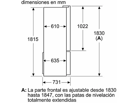 Frigorífico americano - Bosch KFN96APEA, No Frost, 183 cm, 605 l, Capacidad XXL, Cajón BigBox, Inox – Image 11