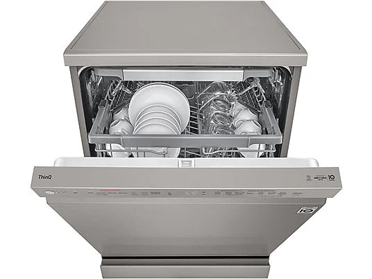 Lavavajillas - LG DF365FPS, 14 servicios, 10 programas, 60 cm, Lavado a vapor, Tercera bandeja, Truesteam™, QuadWash™, Acero inoxidable Antihuellas – Image 9