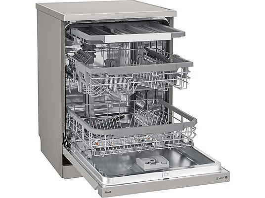 Lavavajillas - LG DF365FPS, 14 servicios, 10 programas, 60 cm, Lavado a vapor, Tercera bandeja, Truesteam™, QuadWash™, Acero inoxidable Antihuellas – Image 10