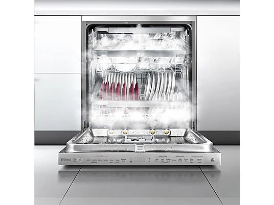 Lavavajillas - LG DF365FPS, 14 servicios, 10 programas, 60 cm, Lavado a vapor, Tercera bandeja, Truesteam™, QuadWash™, Acero inoxidable Antihuellas – Image 12